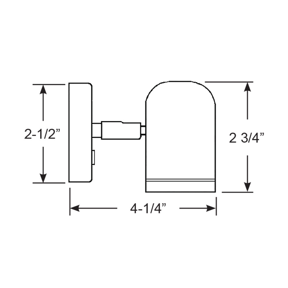 Scandvik LED Brass Reading Light 1030V