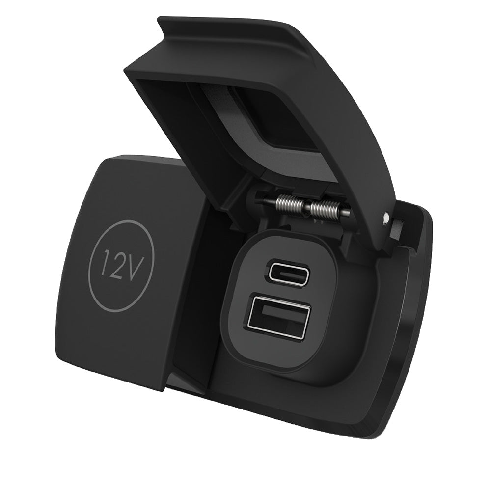 Scanstrut Flip Pro Duo USBA USBC w12V Power Socket