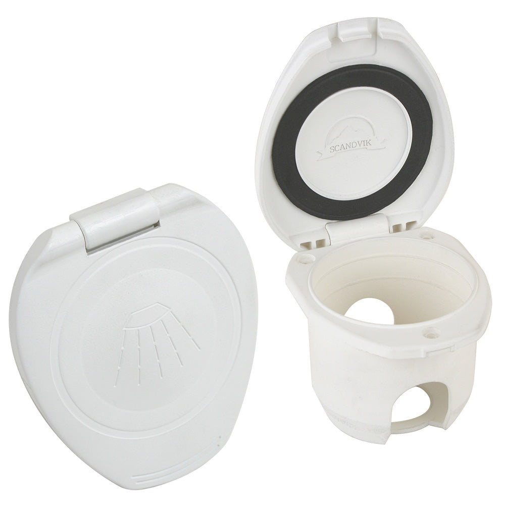 Scandvik Replacement White Cup Cap fRecessed Shower