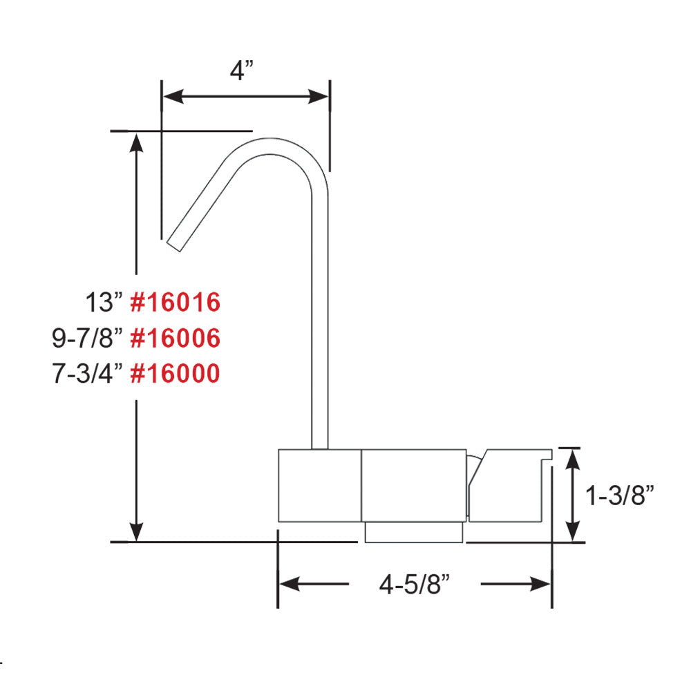 Scandvik Geometric Style Fold Down Mixer 775 Height
