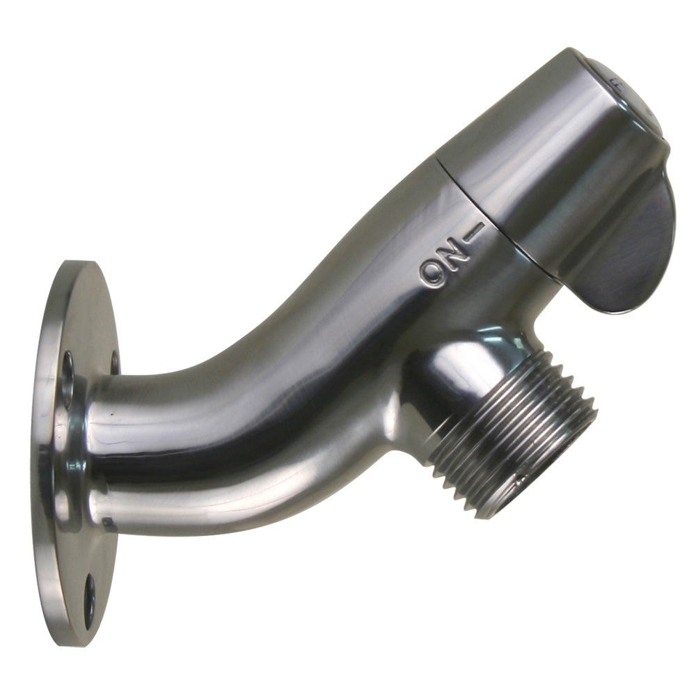 Scandvik Ceramic Angled Washdown Valve SS Spigot
