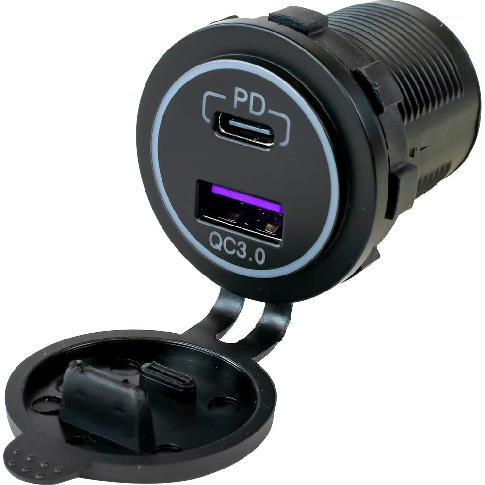 SeaDog USB 30 USBC Power Socket wOut Light