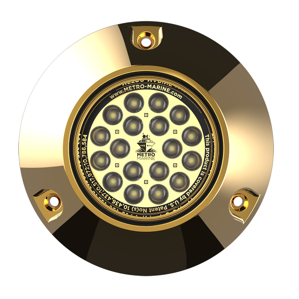 Metro Marine HighOutput Submersible Underwater Light wIntelligent Monochromatic LEDs White 90 Beam