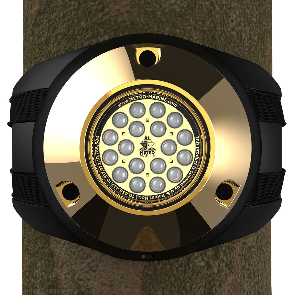 Metro Marine HighOutput Piling Mount Underwater Light wIntelligent Monochromatic LEDs Blue 45 Beam