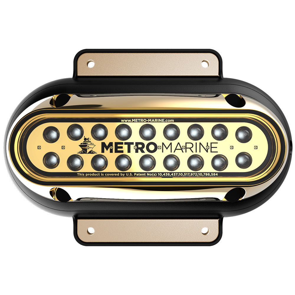 Metro Marine HighOutput Elongated Surface Mount Light wIntelligent Monochromatic LEDs Green 90 Beam
