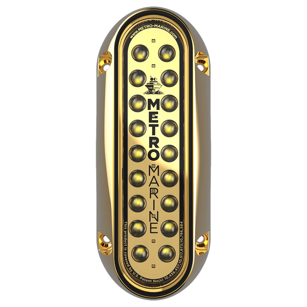 Metro Marine HighOutput Elongated Vertical Mount Light wIntelligent Monochromatic LEDs White 45 Beam