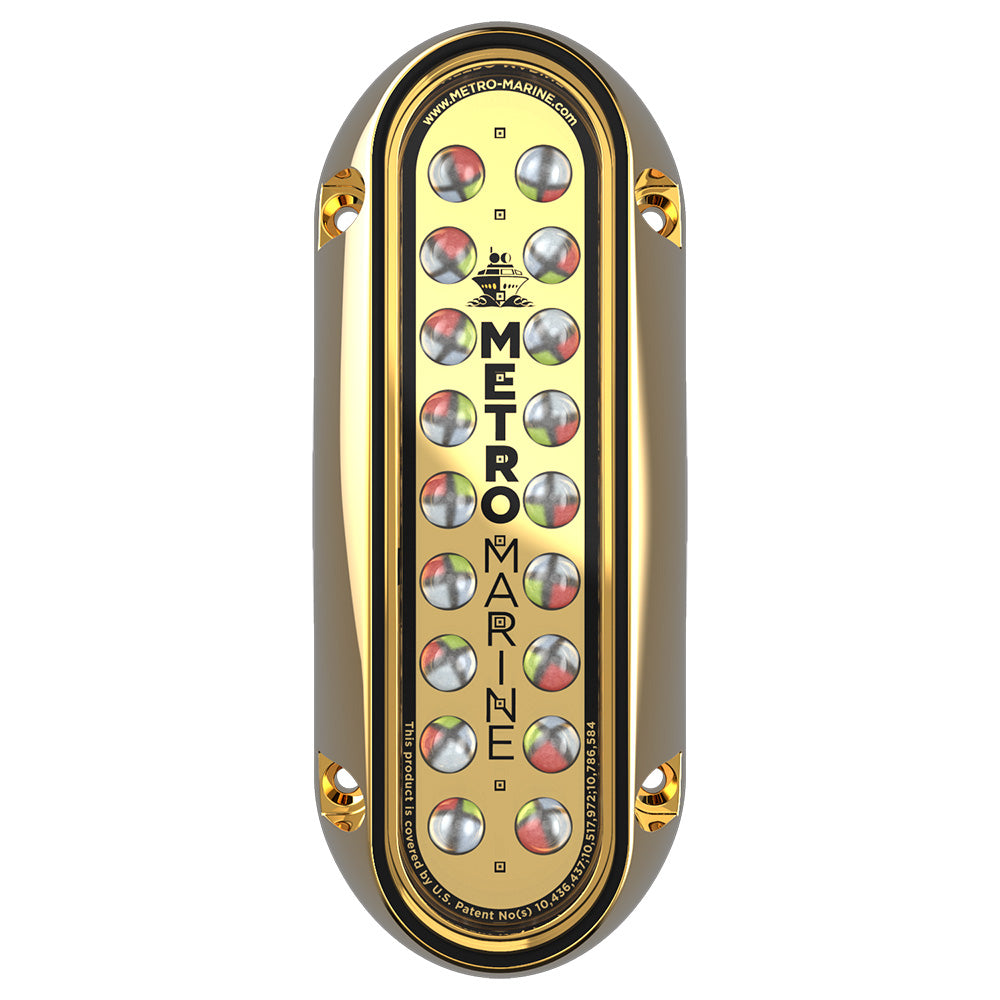 Metro Marine HighOutput Elongated Vertical Mount Light wIntelligent Full Spectrum LEDs RGBW 45 Beam