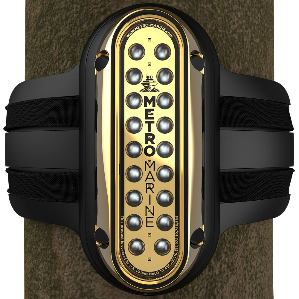 Metro Marine HighOutput Vertical Piling Mount Light wIntelligent Monochromatic LEDs Blue 45 Beam