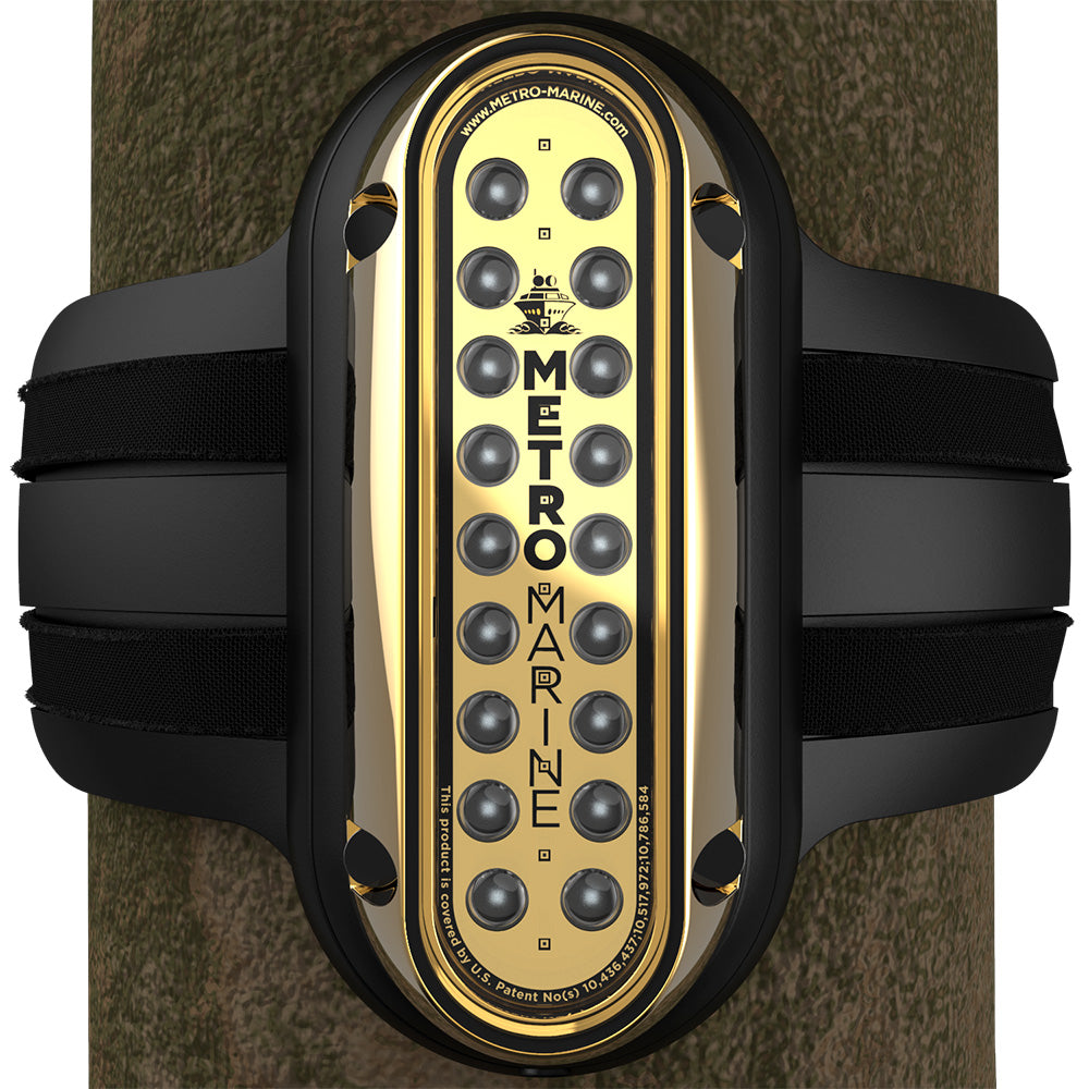 Metro Marine HighOutput Vertical Piling Mount Light wIntelligent Monochromatic LEDs Aqua 45 Beam