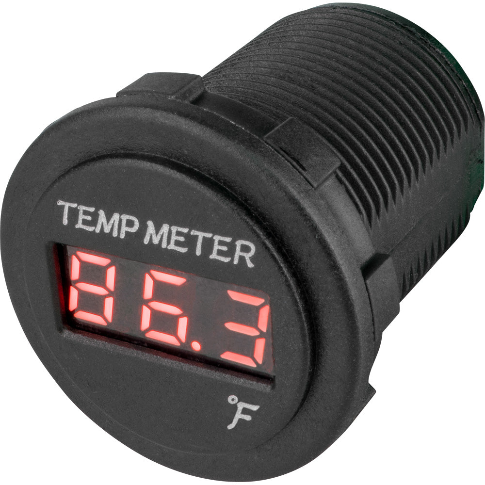 SeaDog Round Red LED Temperature Meter