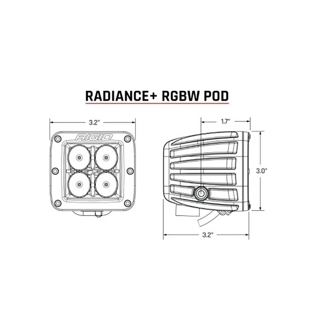 RIGID Industries Radiance Pod RGBW Pair