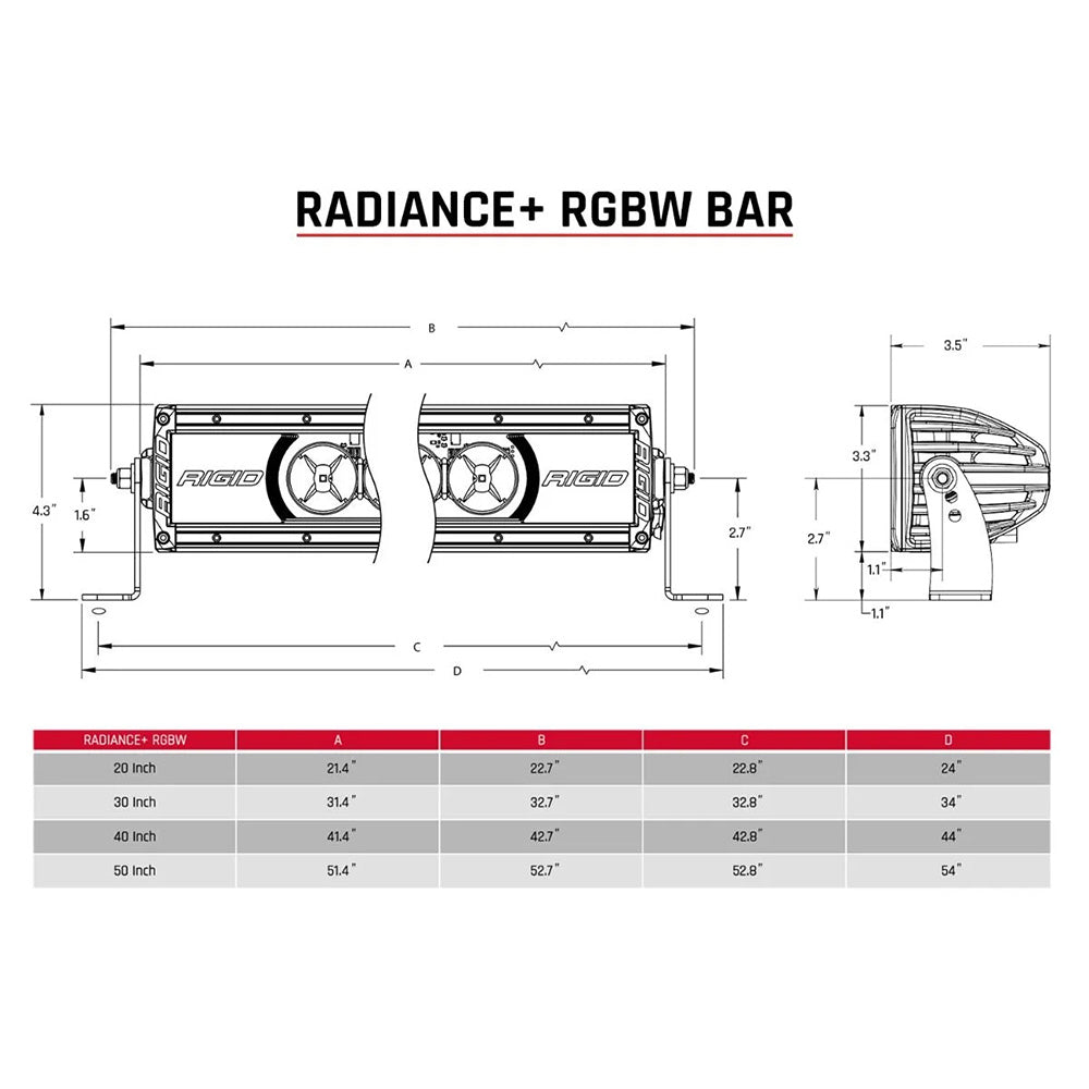 RIGID Industries Radiance 30 Light Bar RGBW