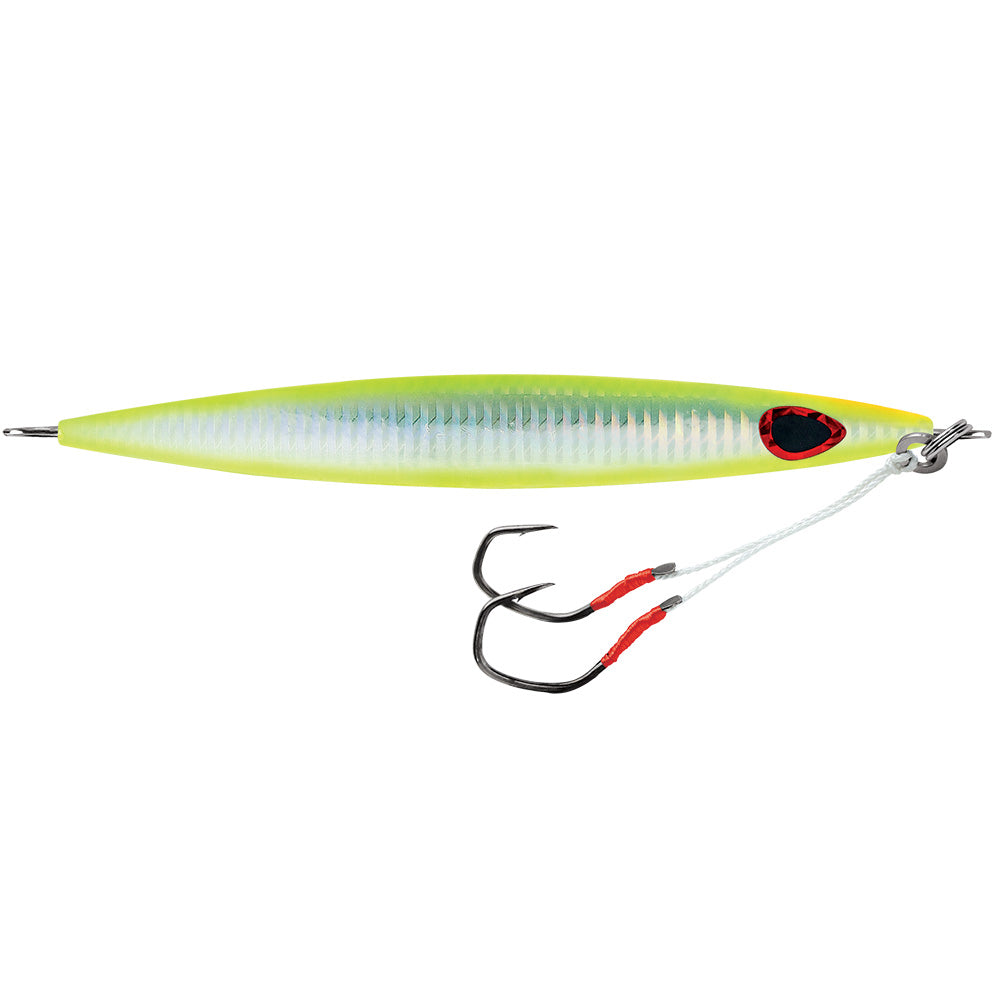 Williamson Kensaki 220 Jig 675 775oz UV Chartreuse Glow Zebra