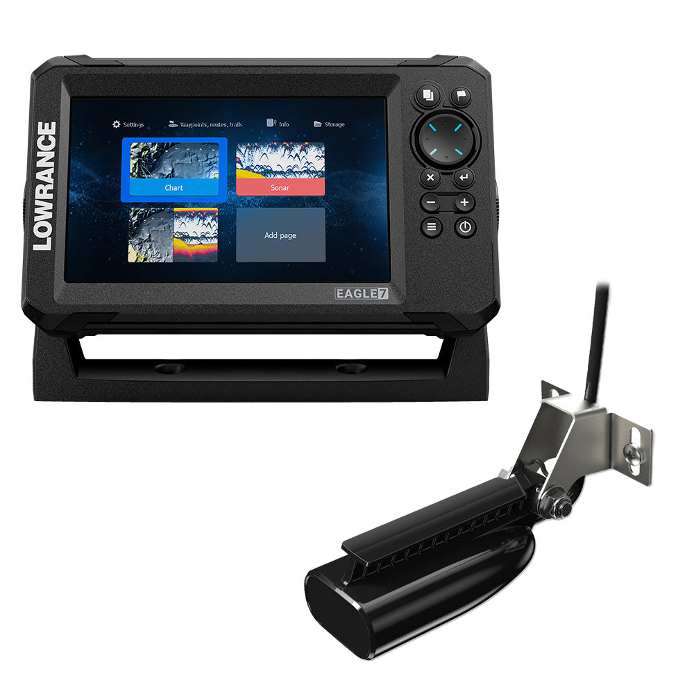 Lowrance Eagle 7 wSplitShot TM Transducer Inland Charts