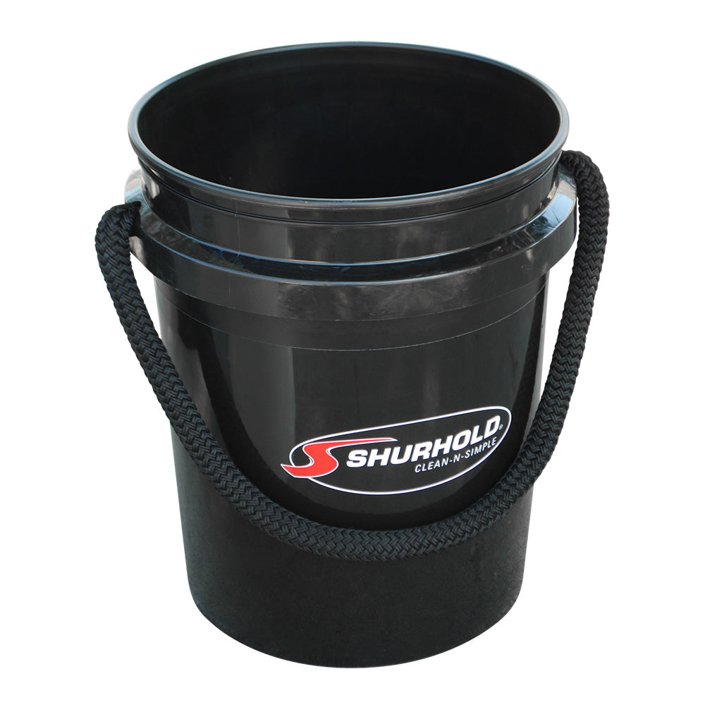 Shurhold Worlds Best Rope Handle Bucket 5 Gallon Black