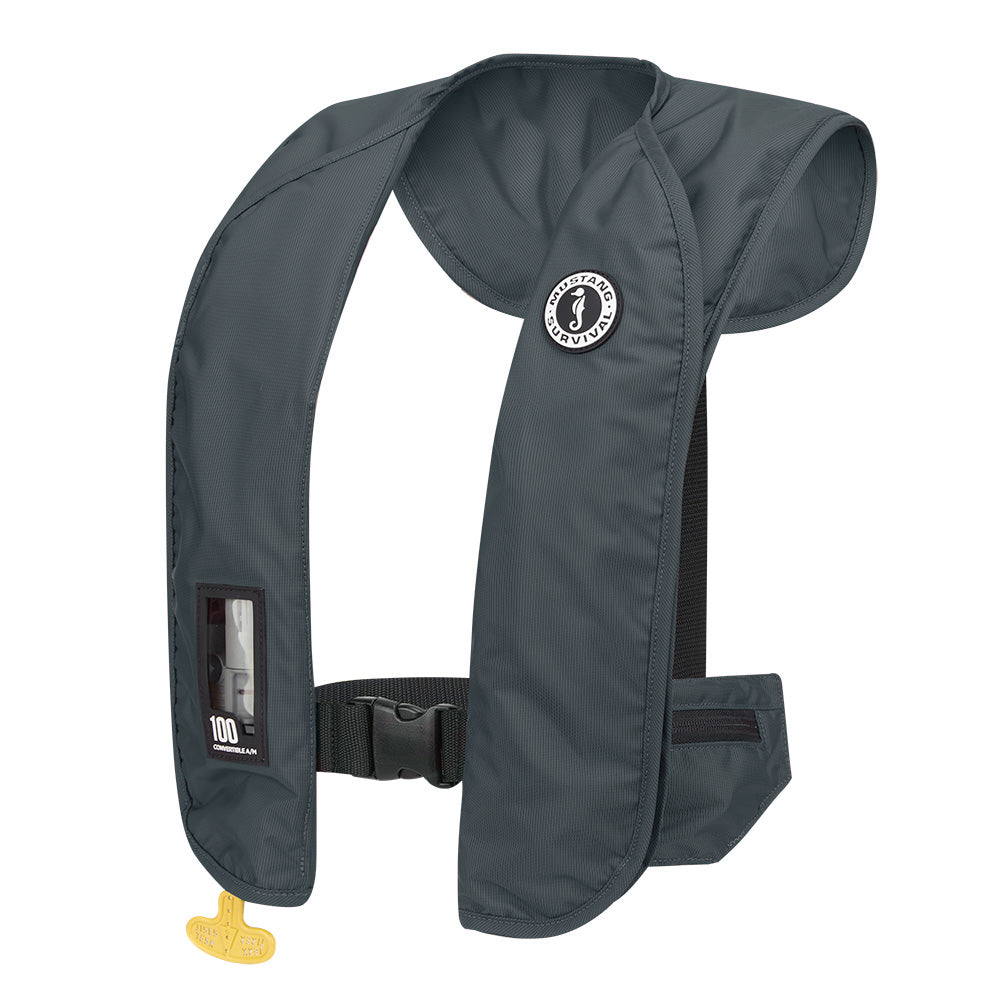 Mustang MIT 100 Convertible Inflatable PFD Admiral Grey