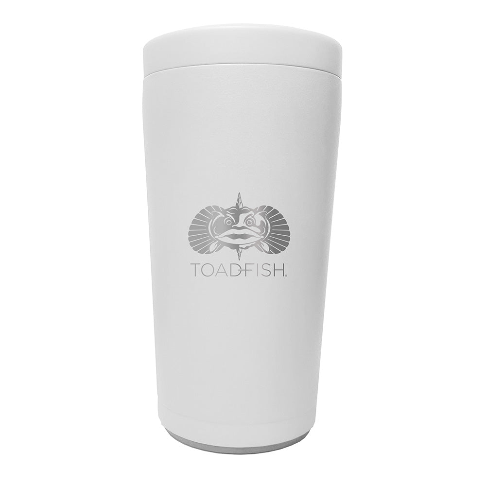 Toadfish NonTipping Can Cooler 20 Universal Design White