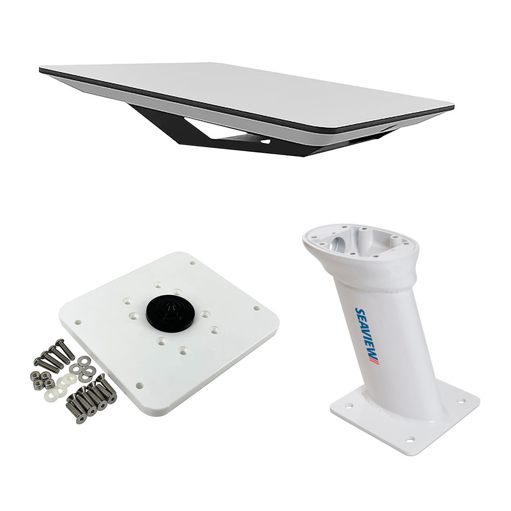 KVH Starlink Flat Panel Kit w10 Seaview Pedestal Mount ADASTLKA Starlink Top Plate