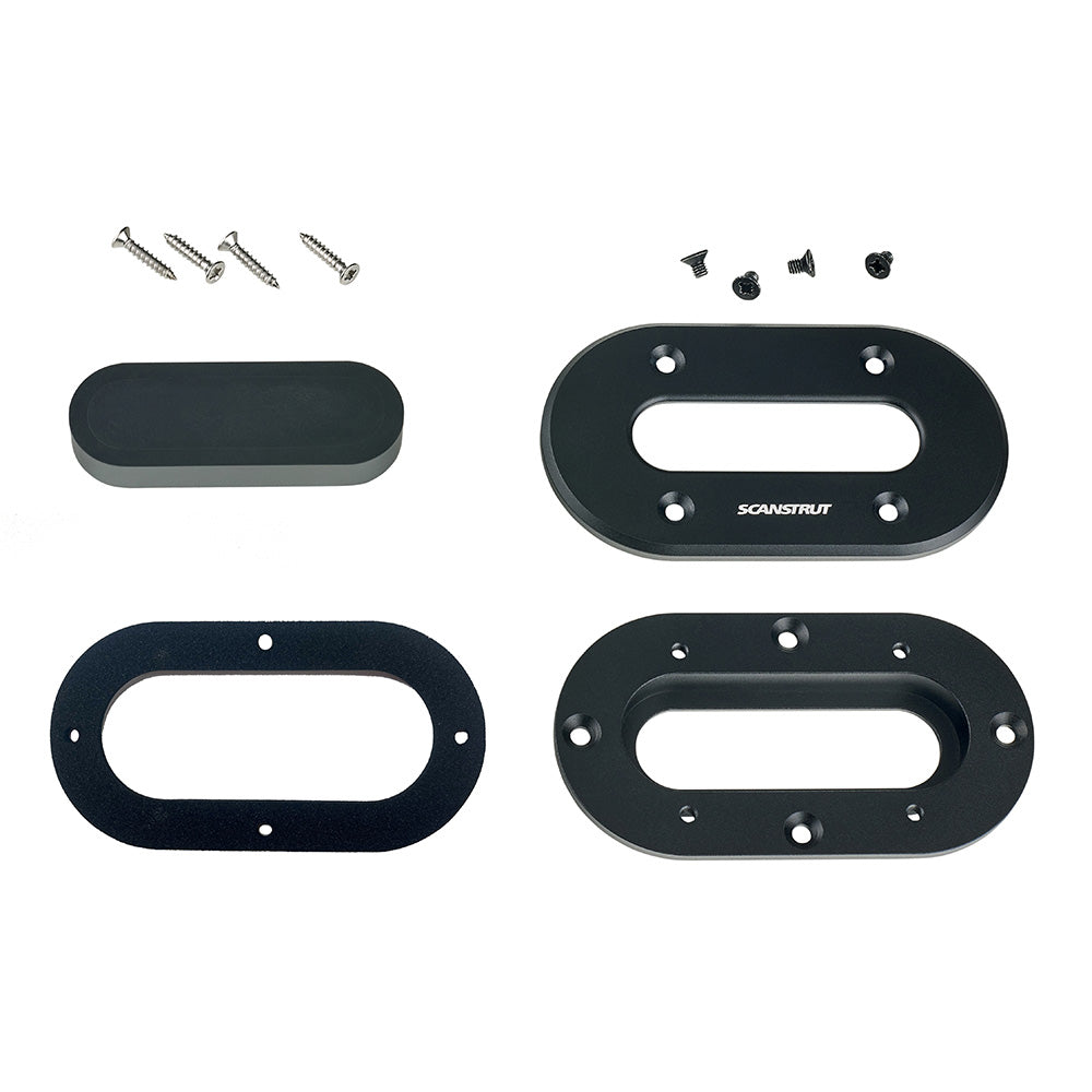 Scanstrut Black Anodized Aluminum LowProfile Multi Cable Seal fCables Up to 15mm