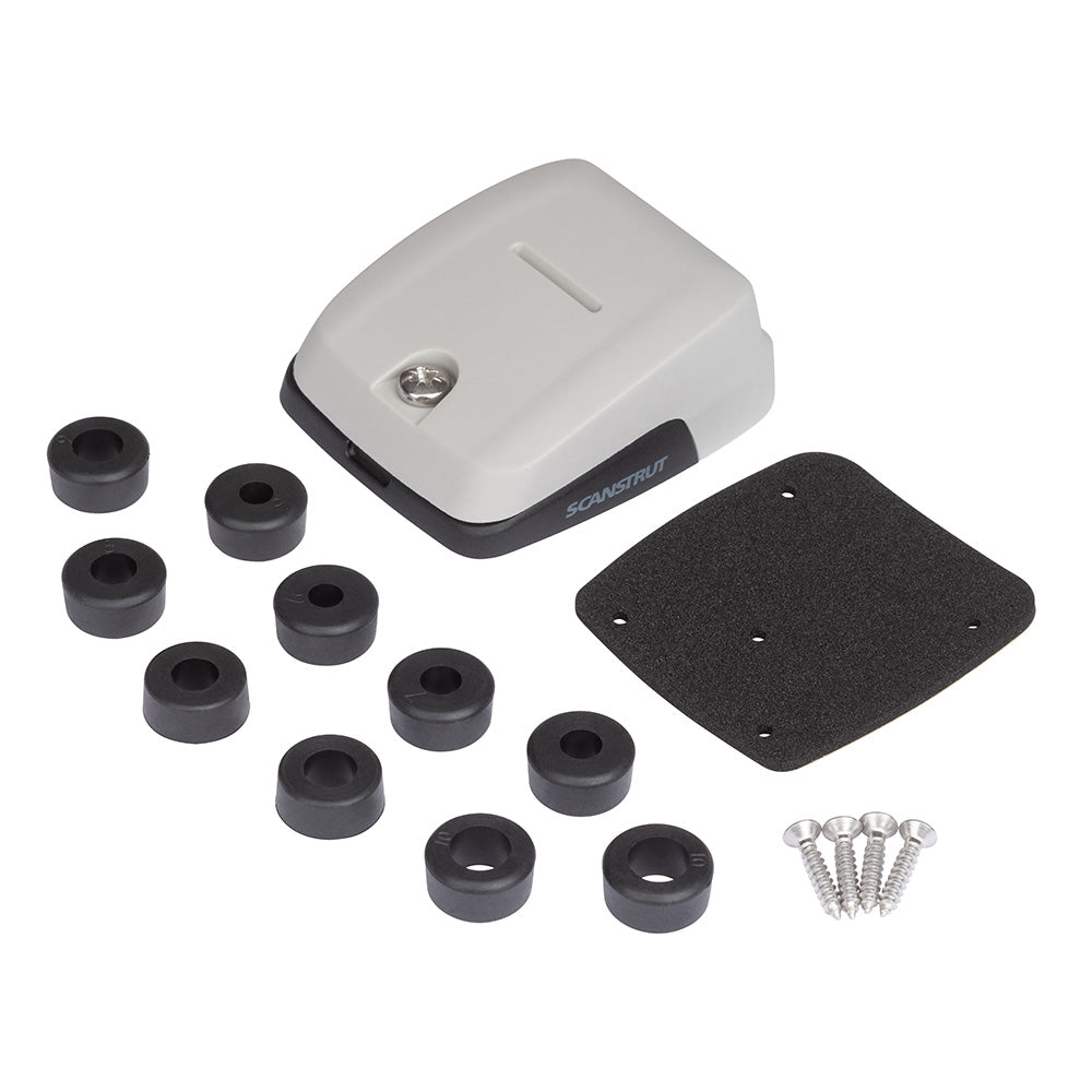 Scanstrut Horizontal DoubleEntry Cable Seal Grey Multiple Cable Combinations