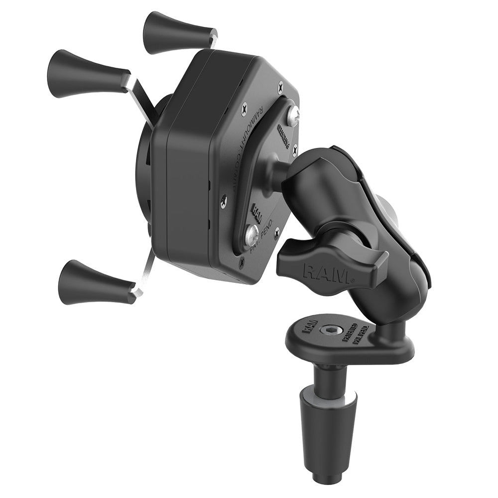 RAM Mount RAM XGrip Phone Mount wVibeSafe Fork Stem Base Short