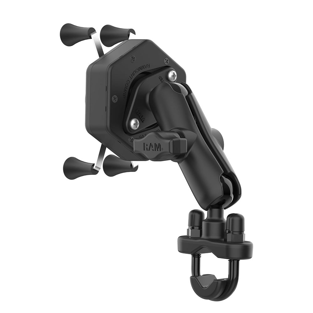 RAM Mount RAM XGrip Phone Mount wVibeSafe UBolt Base Medium