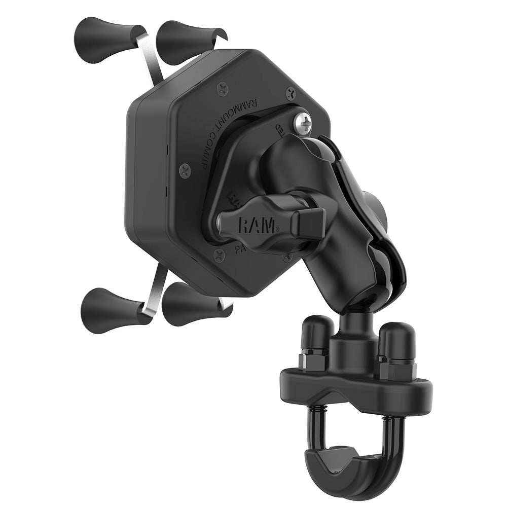 RAM Mount RAM XGrip Phone Mount wVibeSafe UBolt Base Short