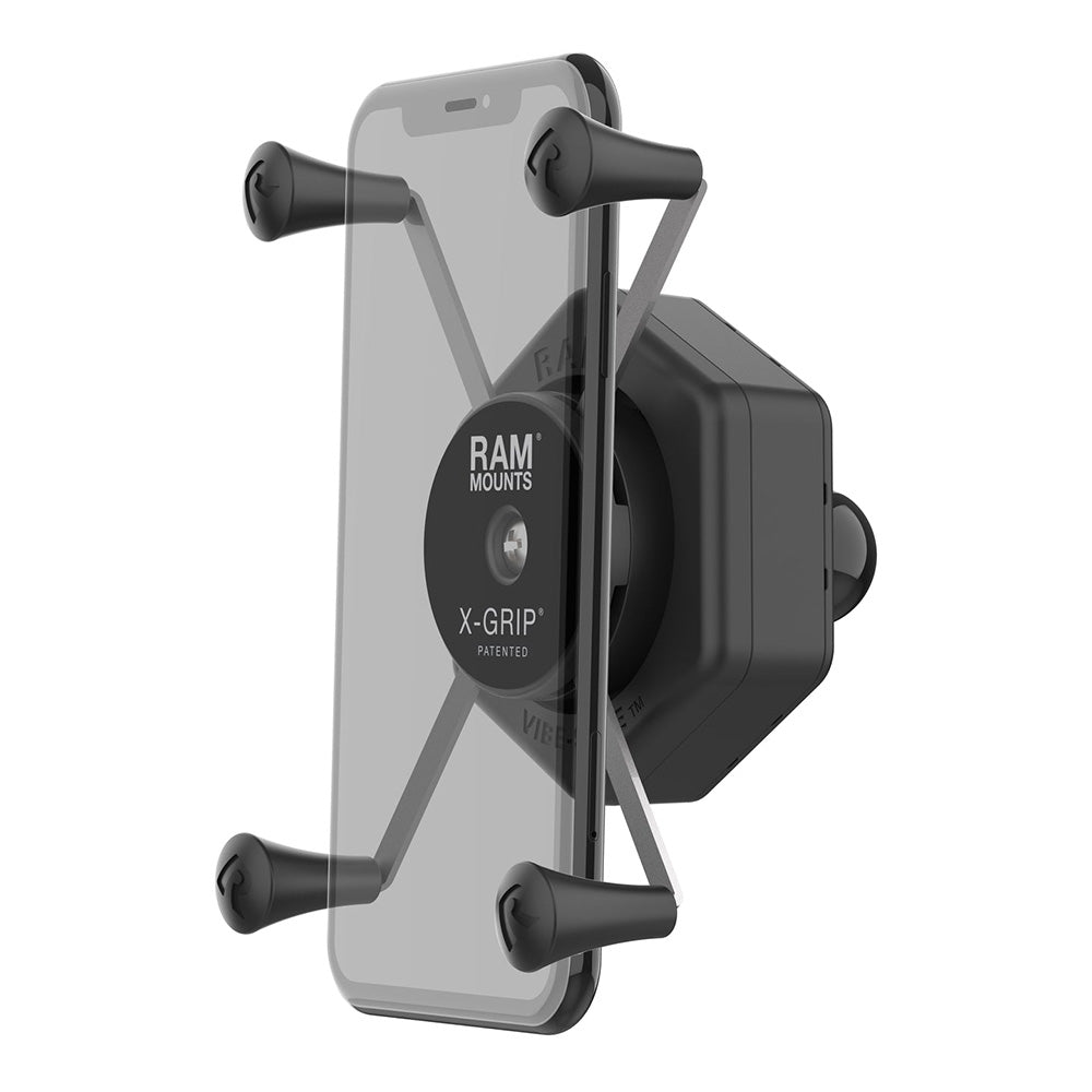 RAM Mount RAM XGrip Large Phone Holder wBall VibeSafe Adapter