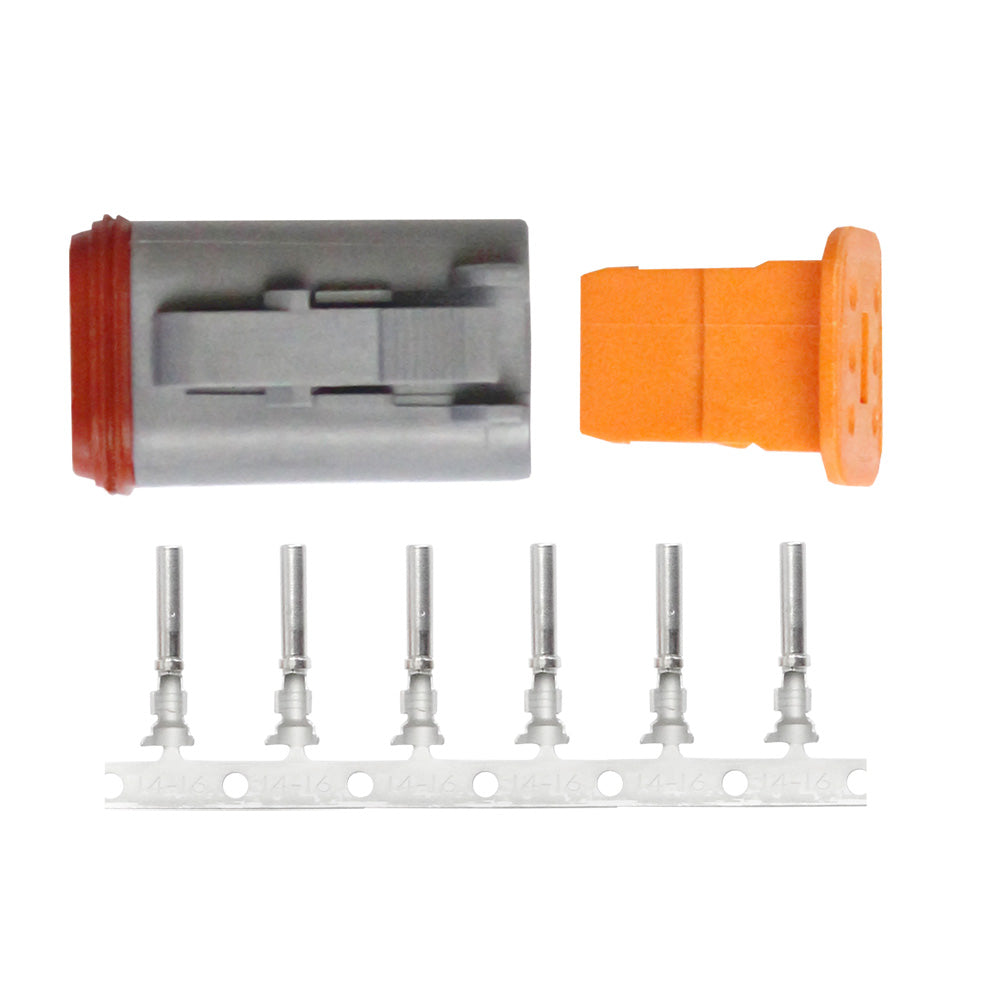 Pacer DT Deutsch Plug Repair Kit 1418 AWG 6 Position
