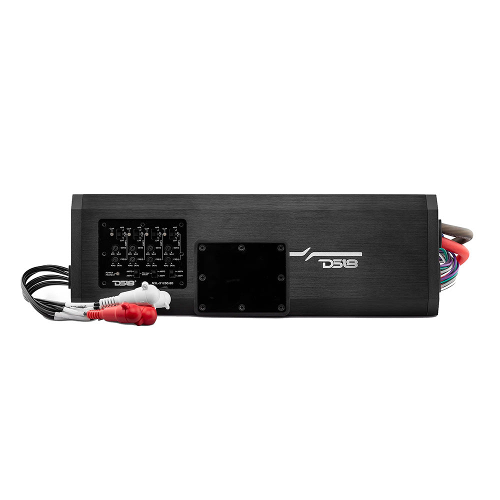 DS18 NXL 8Channel FullRange Class D MarinePowersports Amplifier 8 x 150W RMS 4Ohm