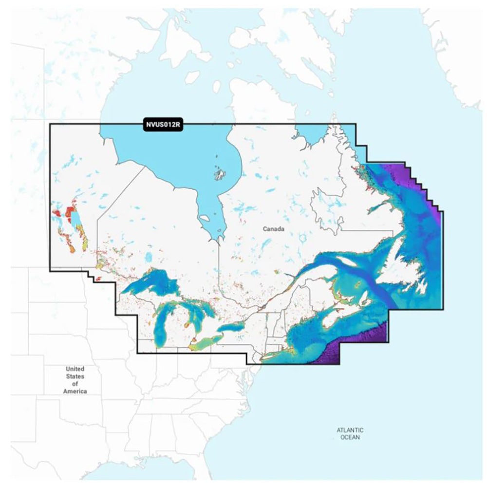 Garmin Navionics Vision NVUS012R Canada East Great Lakes