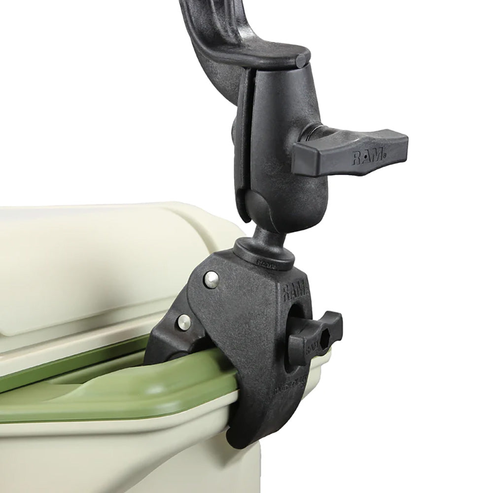 RAM Mount RAM Tube Jr Rod Holder wRevolution Arm RAM ToughClaw Base