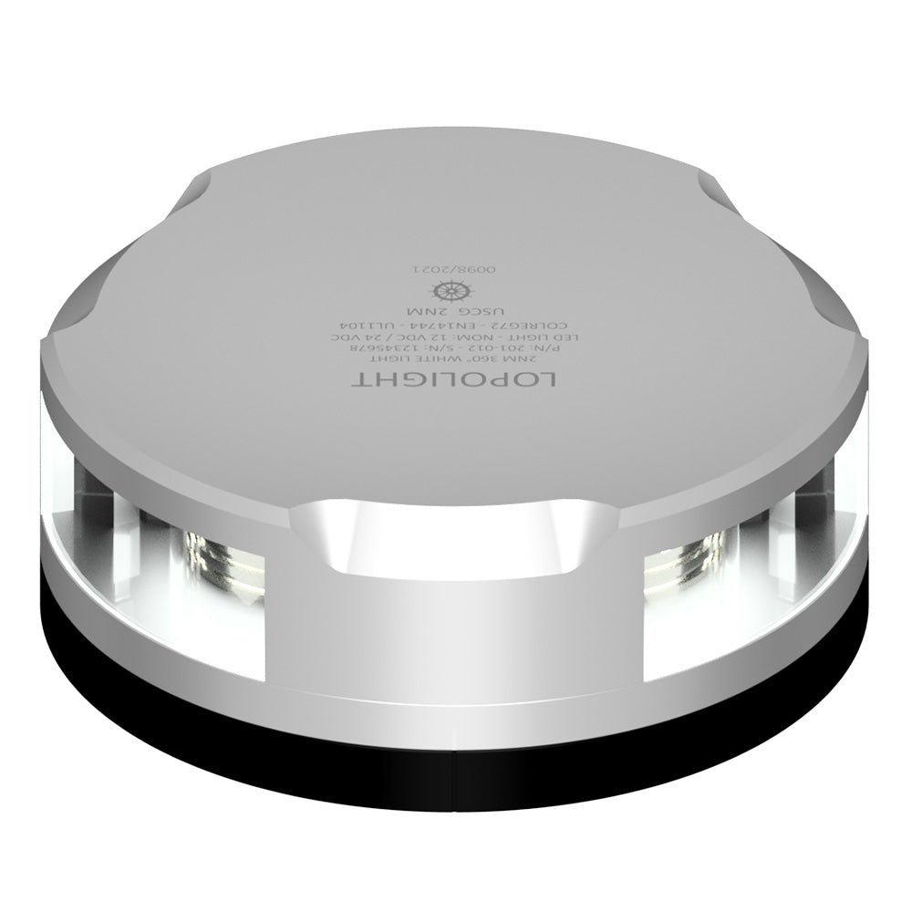 Lopolight 360Degree Anchor Light 2NM Silver Housing wFB Base