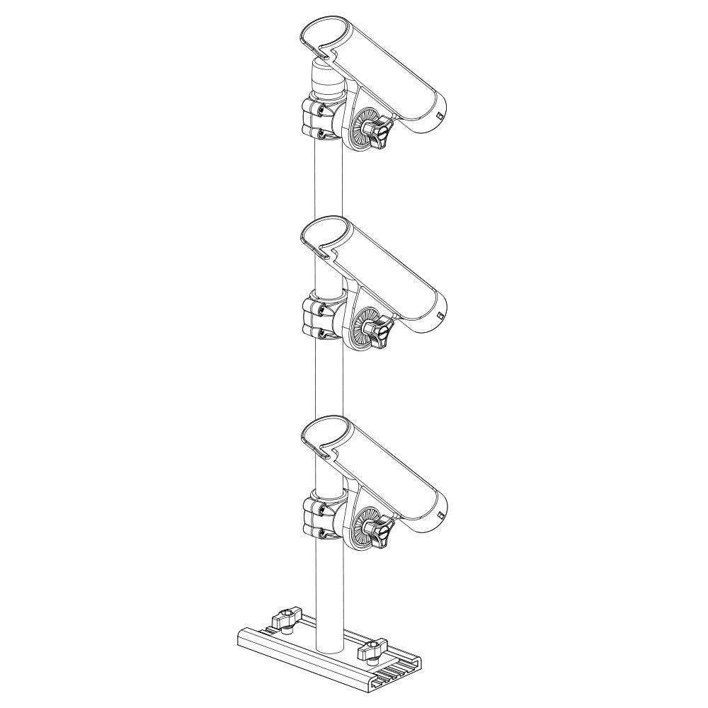 Scotty 333 Track Mounted Rod Tree Rodmaster II Rod Holders