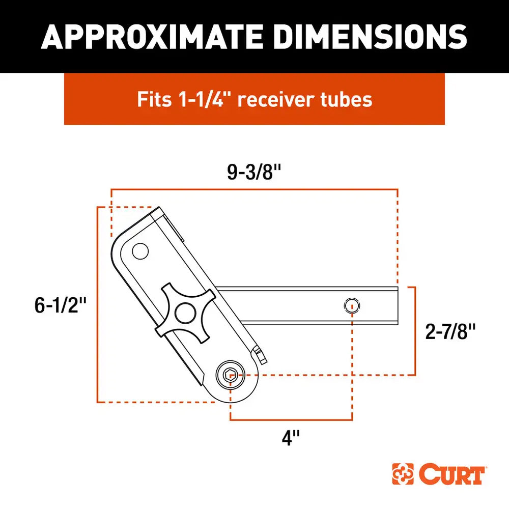CURT ActiveLink 114 Receiver Shank Up to 3500 lbs