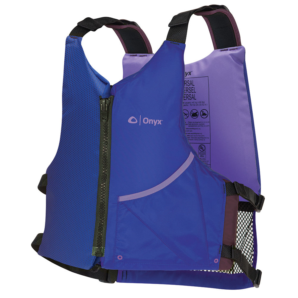 Onyx Universal Paddle PFD Life Jacket Adult BluePurple