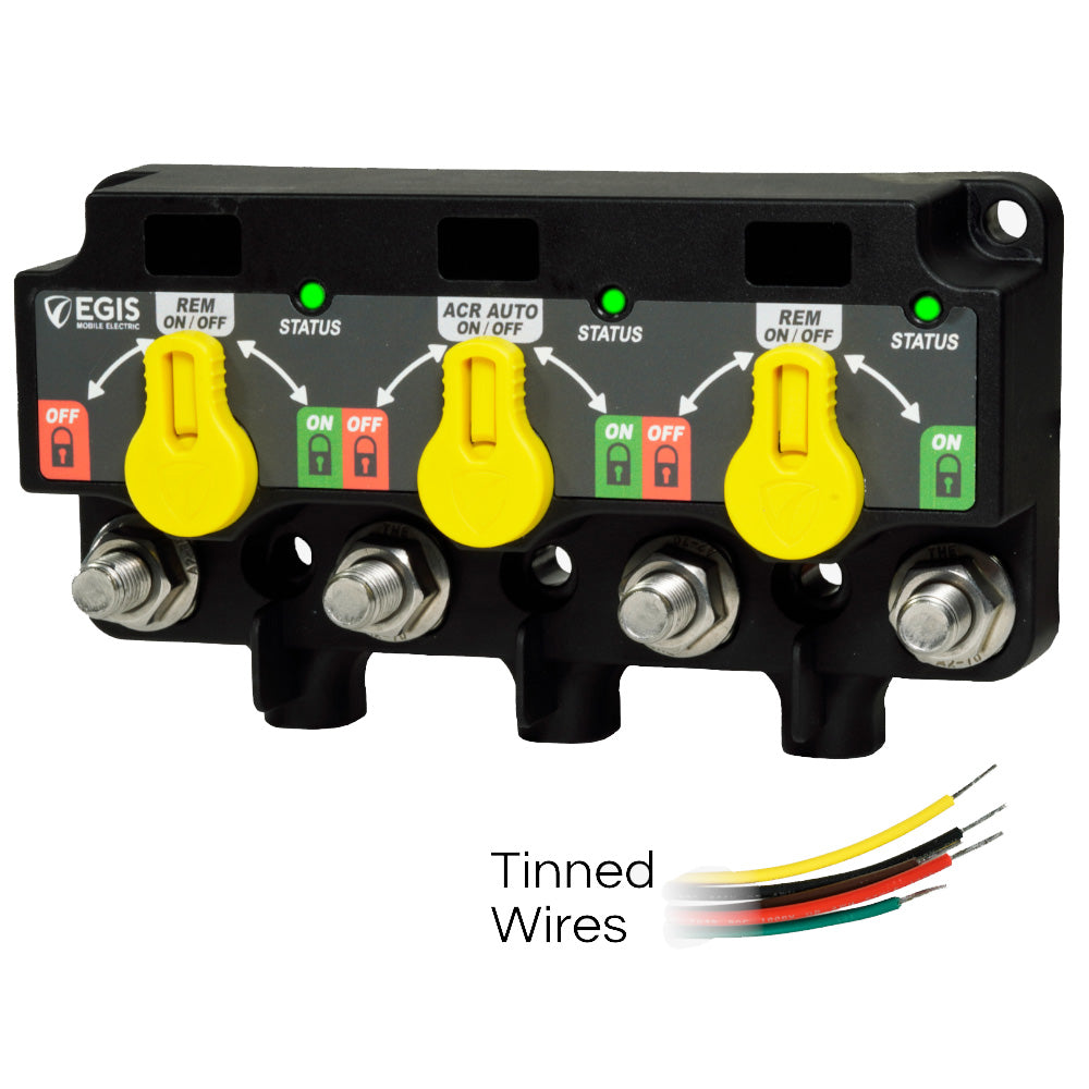 Egis XD Series Triple Flex 2 RelayACRRelay wKnobs Tinned Wires
