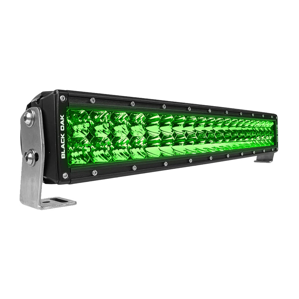 Black Oak Curved Double Row Combo Green Hog Hunting 20 Pro Series 30 LED Light Bar