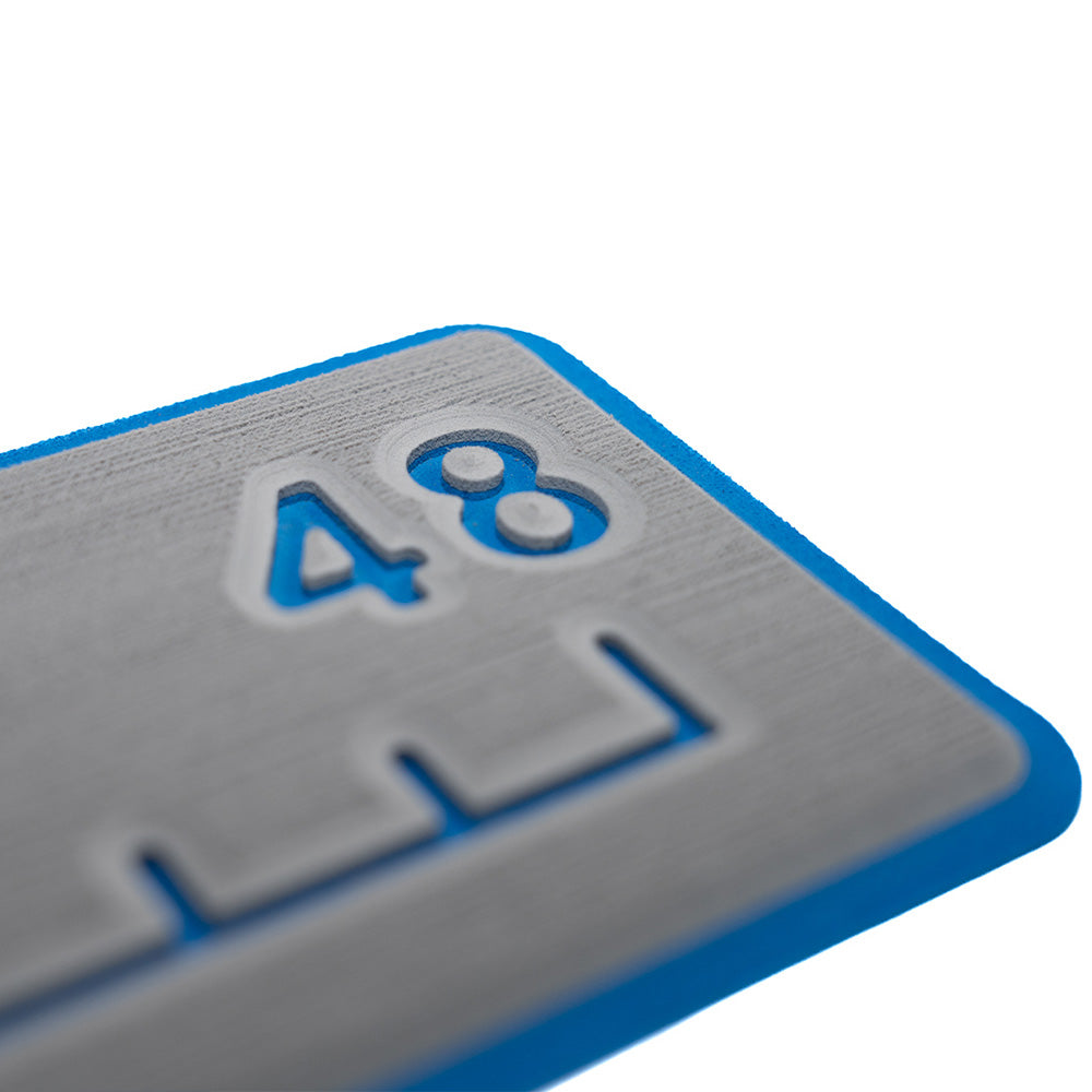 SeaDek 48 Routed Ruler 6mm Brushed Texture Storm GreyBimini Blue