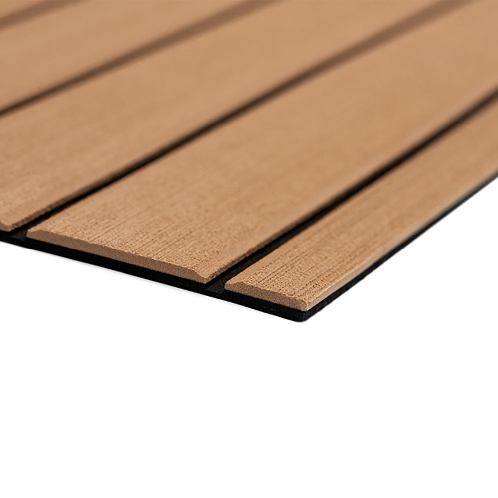 SeaDek 40 x 80 6mm Teak Full Sheet Brushed Texture MochaBlack 1016mm x 2032mm x 6mm