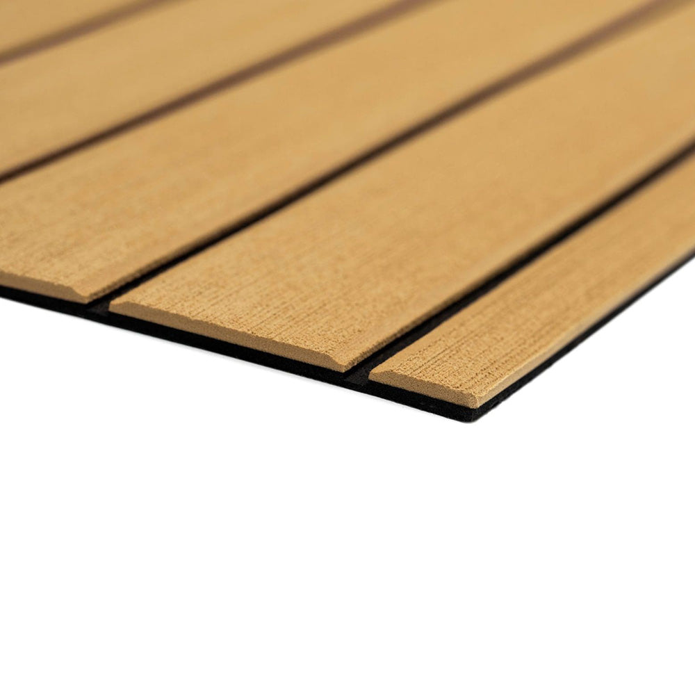 SeaDek 40 x 80 6mm Teak Full Sheet Brushed Texture CamelBlack 1016mm x 2032mm x 6mm