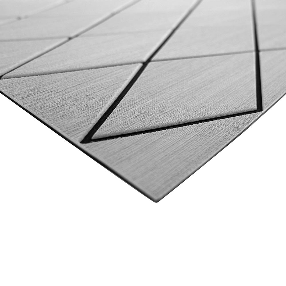 SeaDek 40 x 80 6mm Two Color Diamond Full Sheet Brushed Texture Storm GreyBlack 1016mm x 2032mm x 6mm