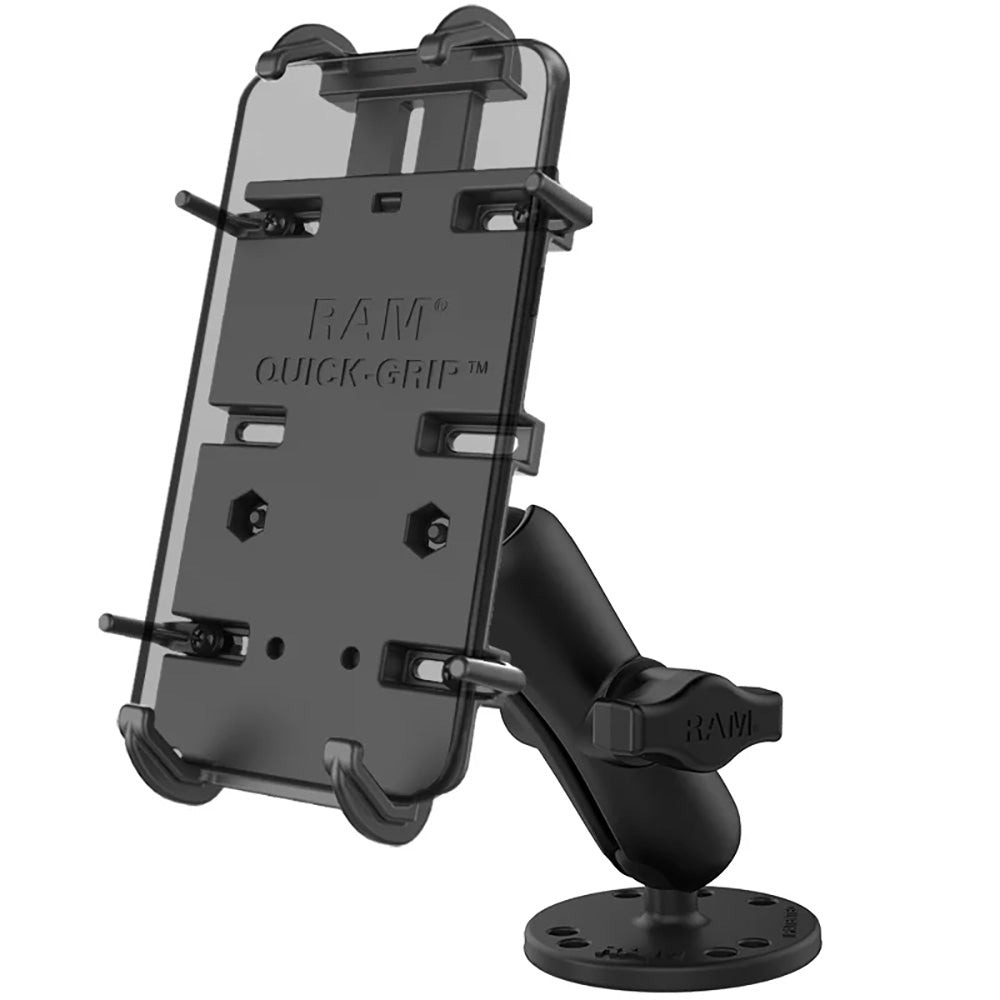RAM Mount RAM QuickGrip XL SpringLoaded Phone Mount wDrillDown Base