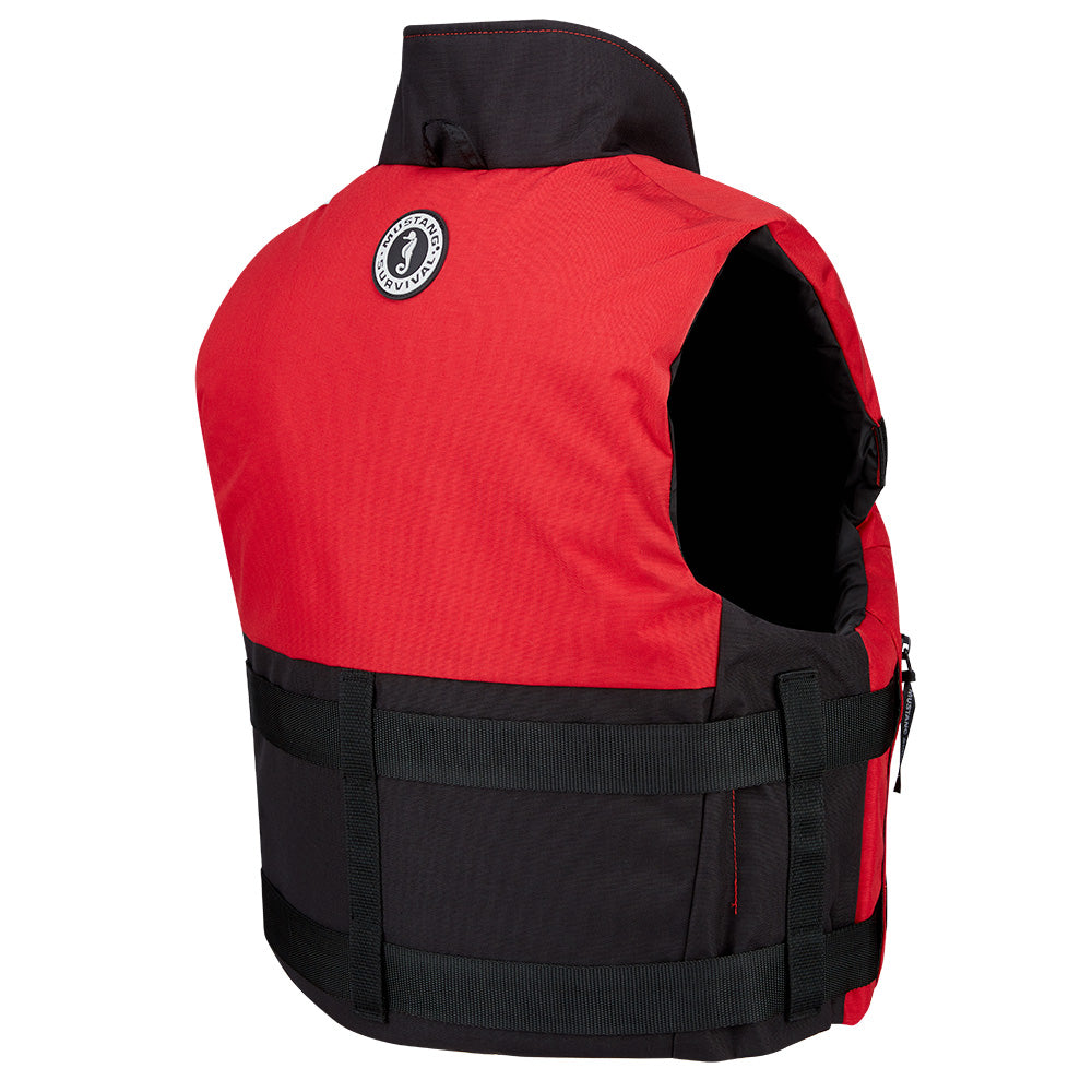 Mustang Accel 100 Foam Fishing Vest Small RedBlack