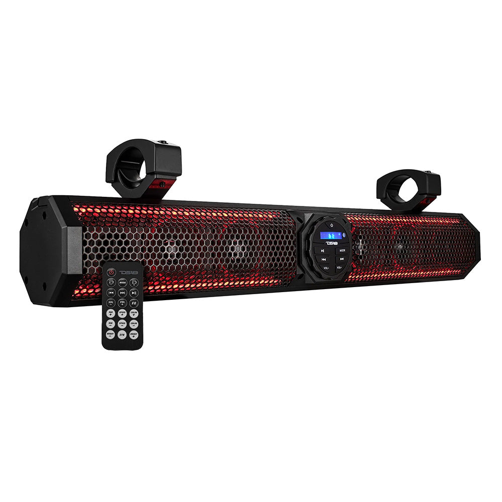 DS18 26 Marine Amplified Sound Bar wBluetooth 600W w6 Speaker System RGB LED