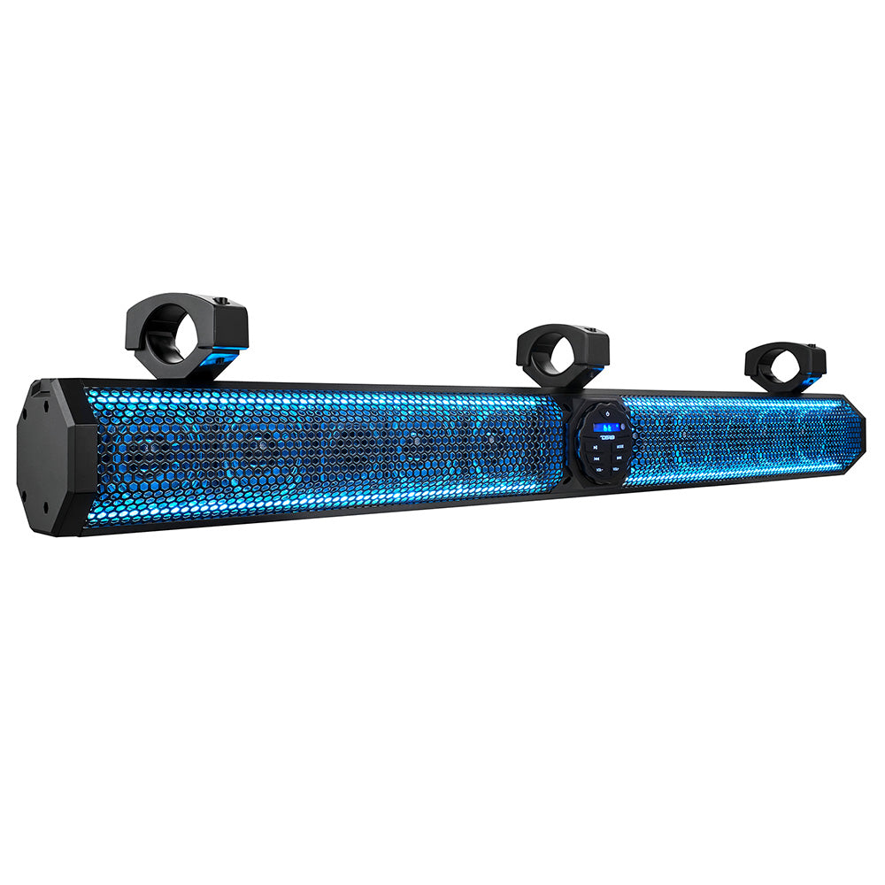 DS18 37 Marine Amplified Sound Bar wBluetooth 1200W w10 Speaker System RGB LED