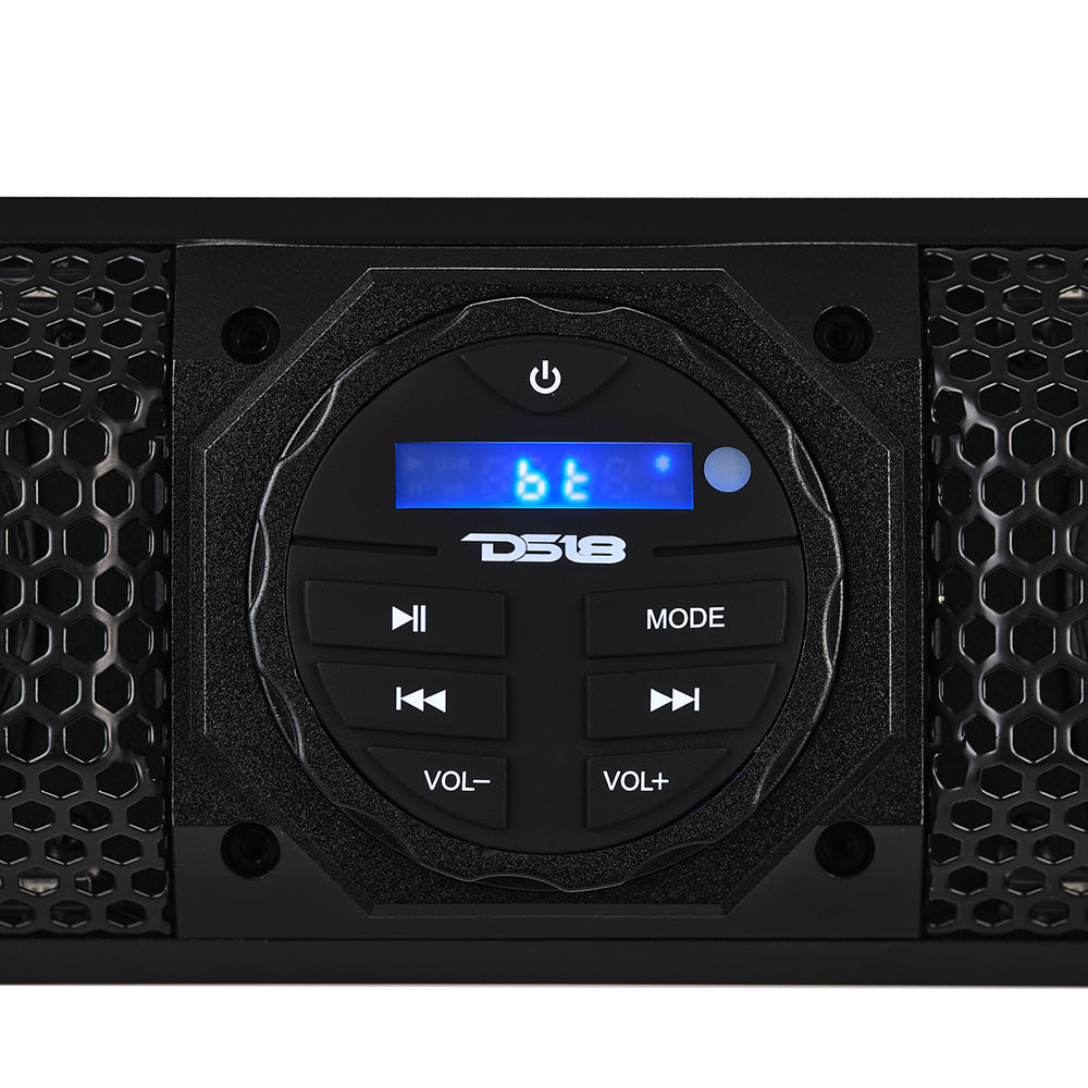 DS18 37 Marine Amplified Sound Bar wBluetooth 1200W w10 Speaker System RGB LED