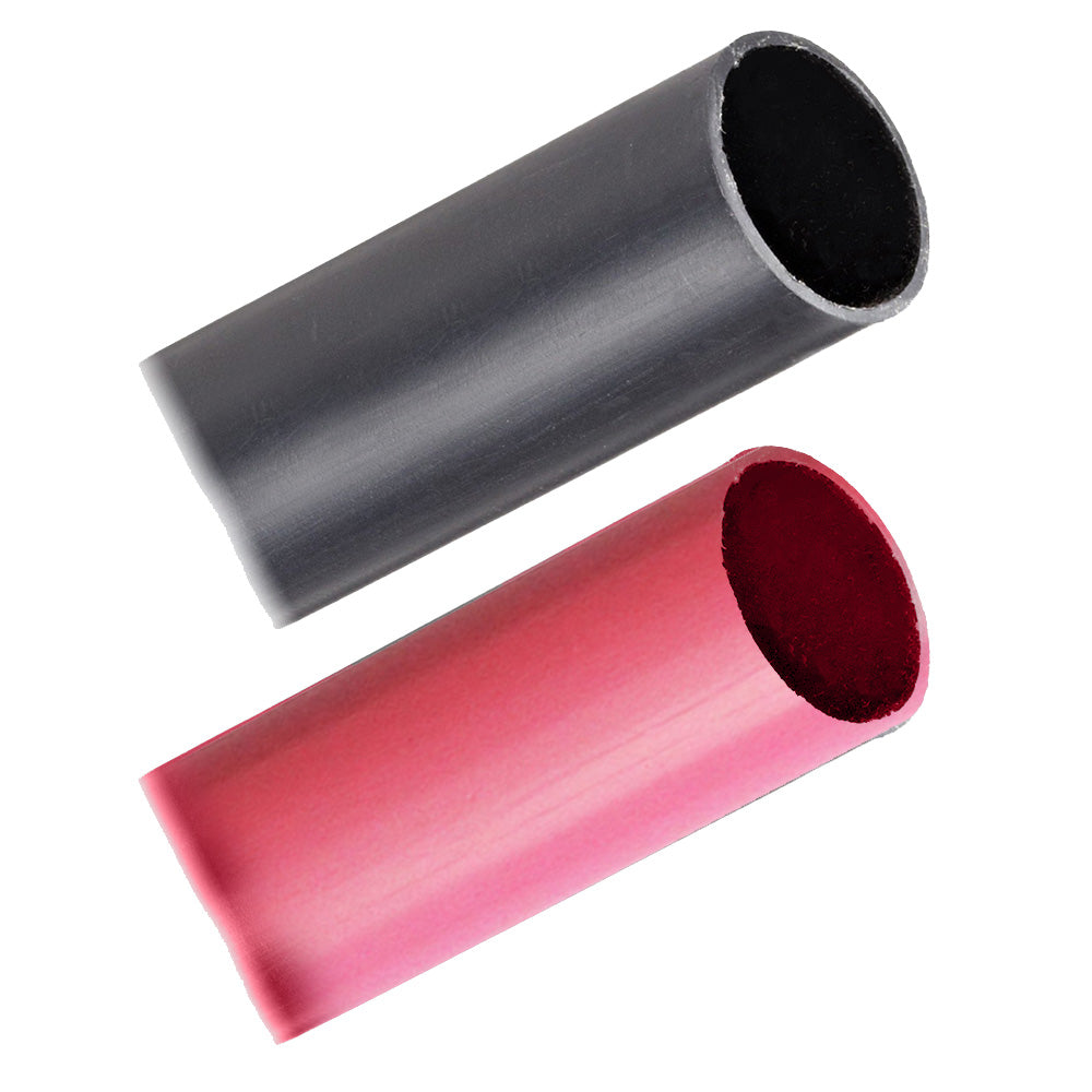 Pacer Battery Cable Heavy Wall Heat Shrink Tubing 1 x 3 BlackRed 2Pieces Combo Pack