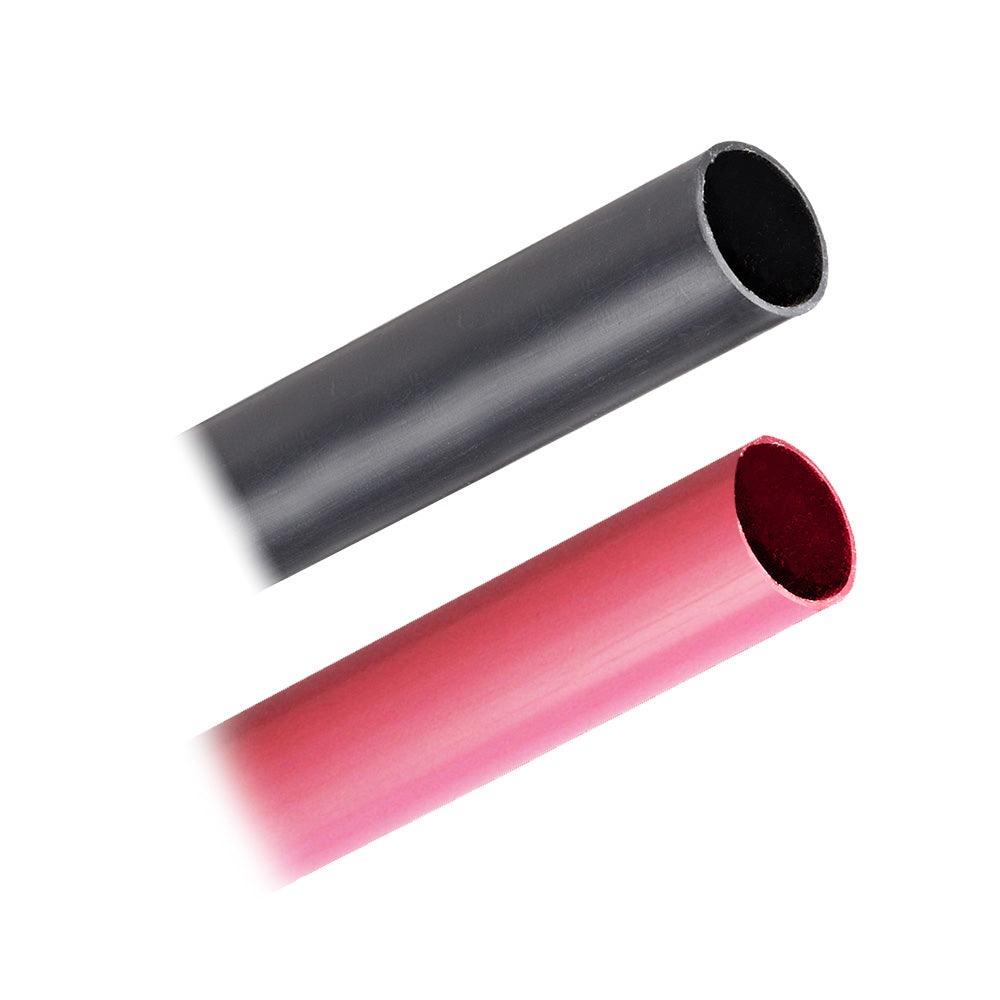 Pacer Battery Cable Heavy Wall Heat Shrink Tubing 34 x 3 BlackRed 2Pieces Combo Pack