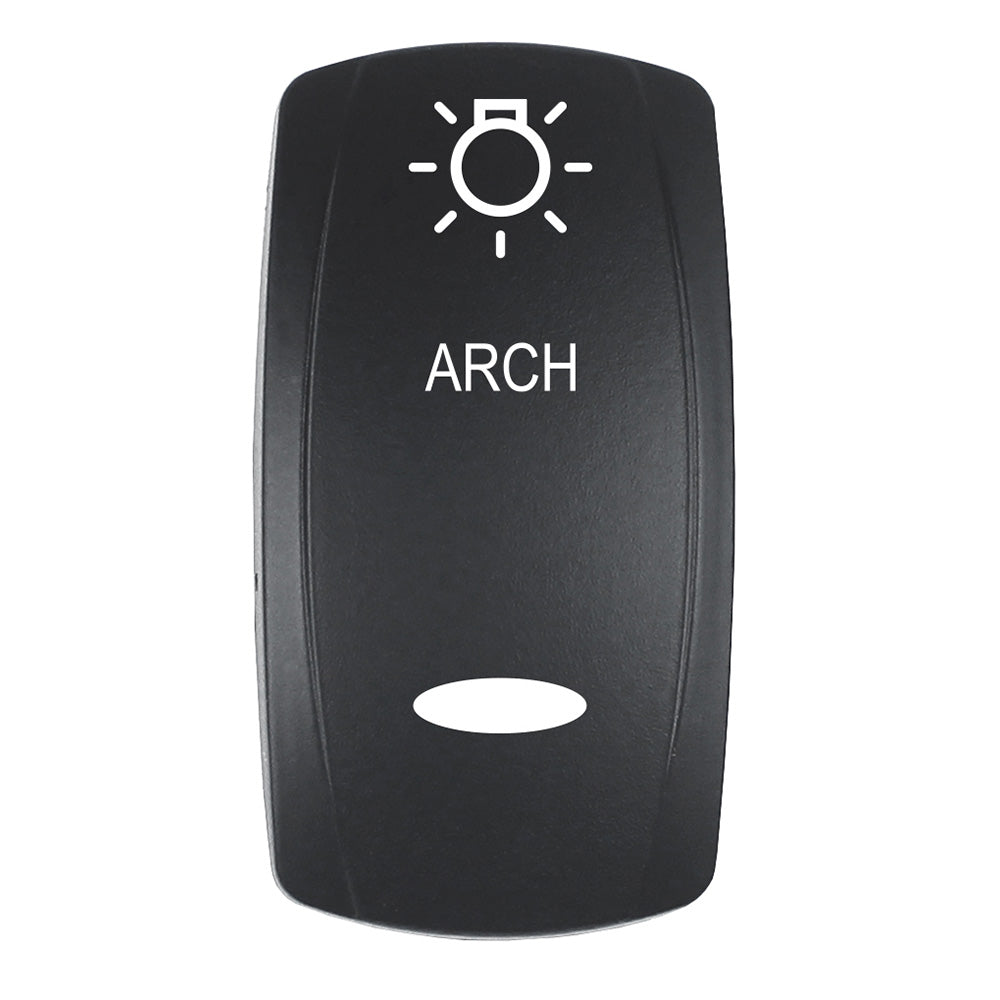 Pacer Actuator ARCH fV Series Contura Switches Black Laser Etched TopBottom Light